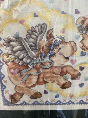 Jan Lynn Heavenly Hogs Counted Cross Stitch Kit  #140-130 Sealed Pkg
